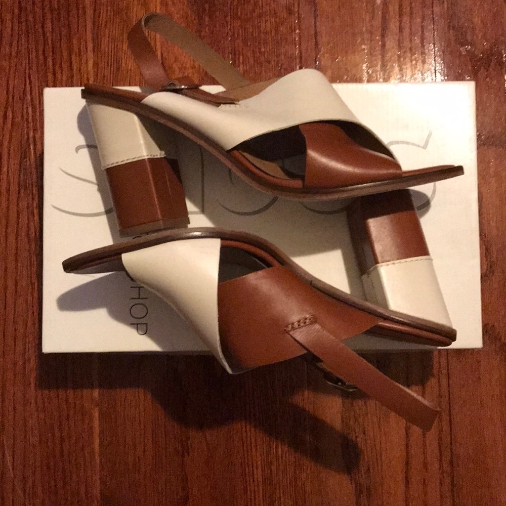 TopShop two tone tan sandal